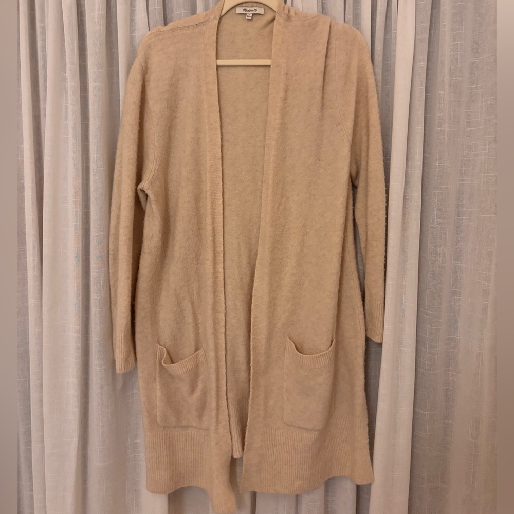 Madewell Super Soft Cream Open-Front Cardigan